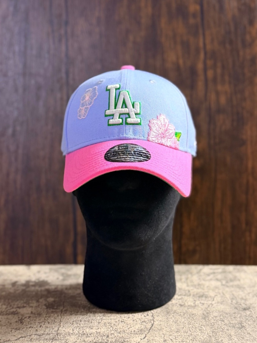 NEW New Era 9FORTY LA Dodgers Floral Hibiscus Pink Lavender Snapback OSFA - Picture 6 of 9